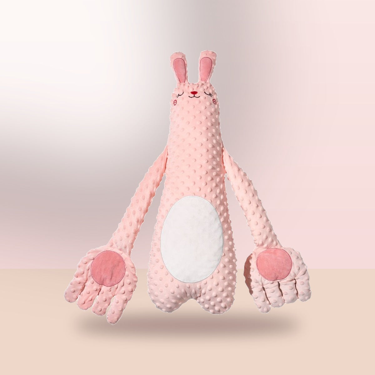 Mama's Hands Bunny Plush Pillow with Gentle Tapping & Soothing Sounds