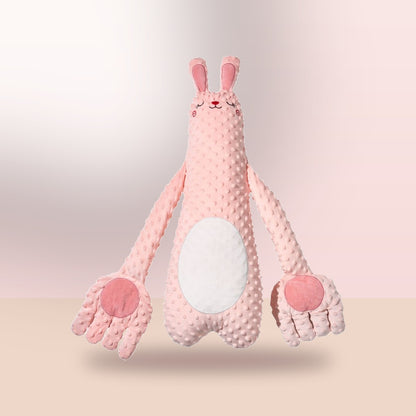 Mama's Hands Bunny Plush Pillow with Gentle Tapping & Soothing Sounds