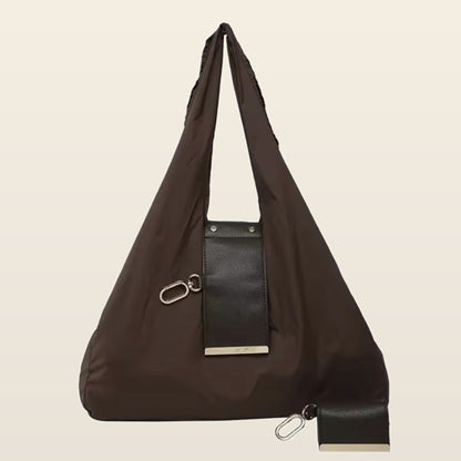 Pocket Tote: Foldable Reusable Shopping Bag with Key Ring