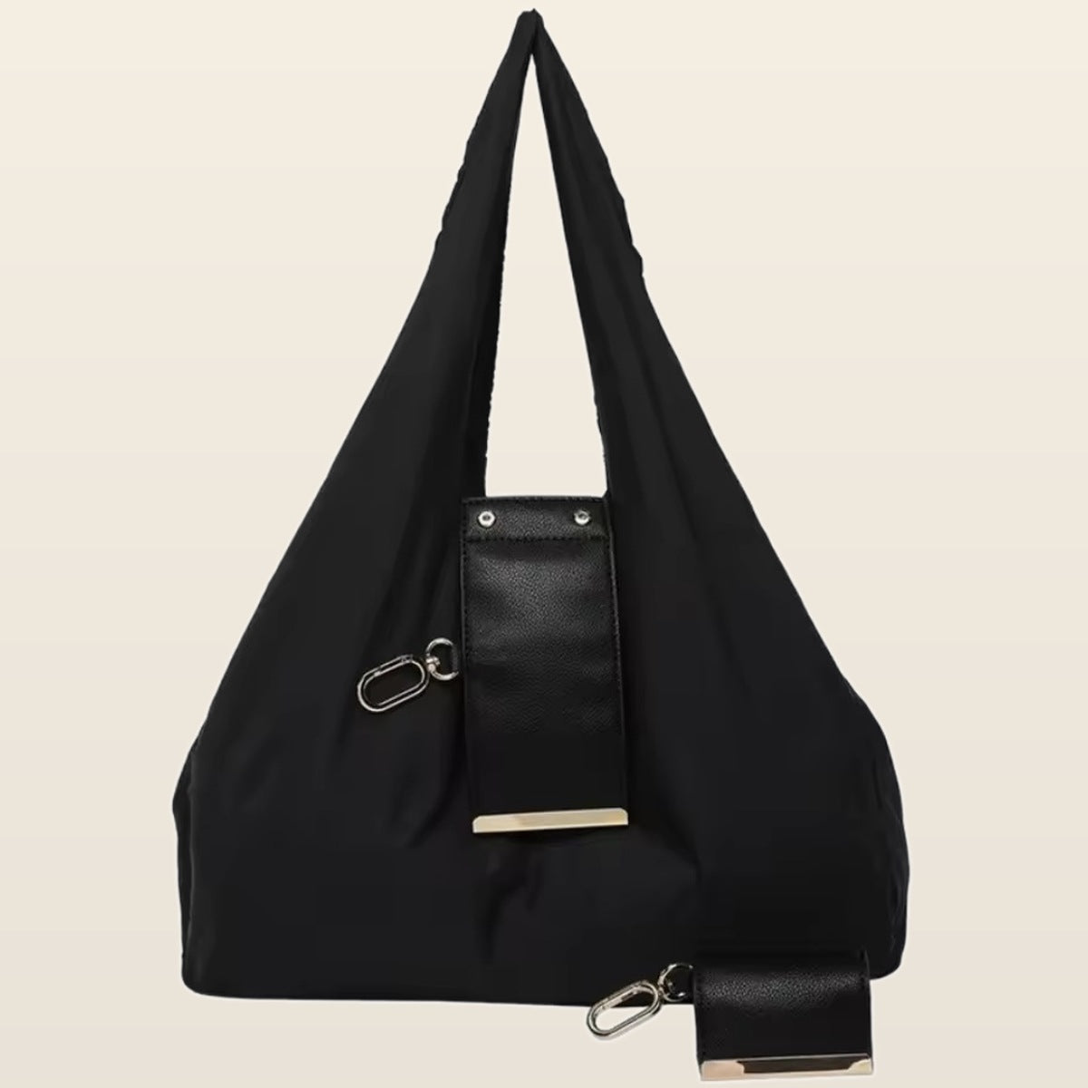 Pocket Tote: Foldable Reusable Shopping Bag with Key Ring