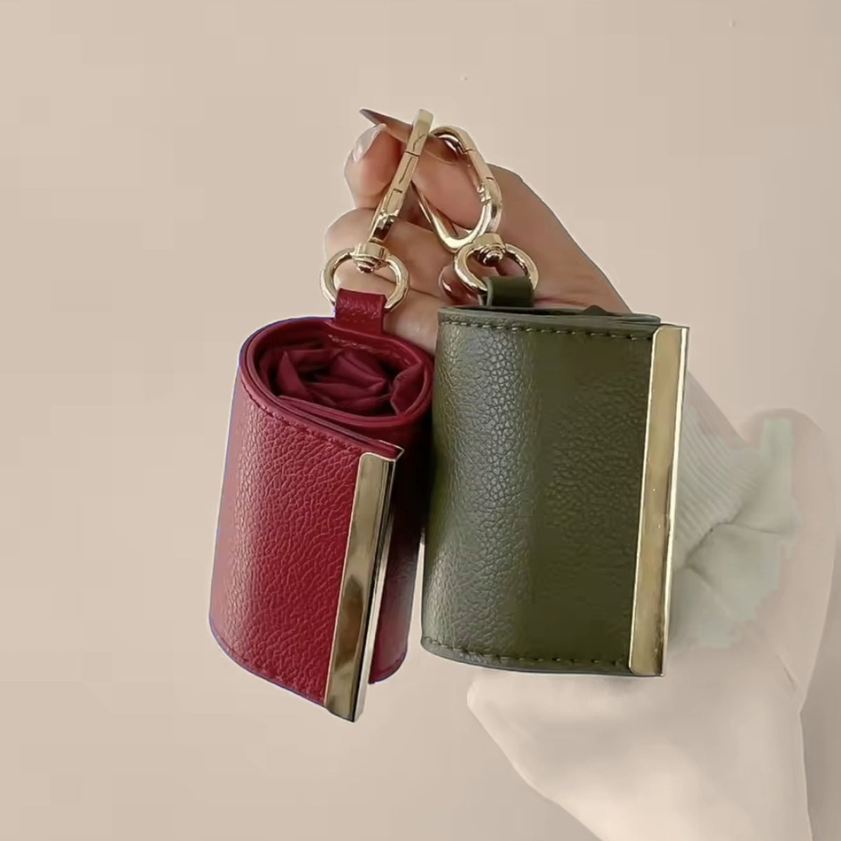 Pocket Tote: Foldable Reusable Shopping Bag with Key Ring
